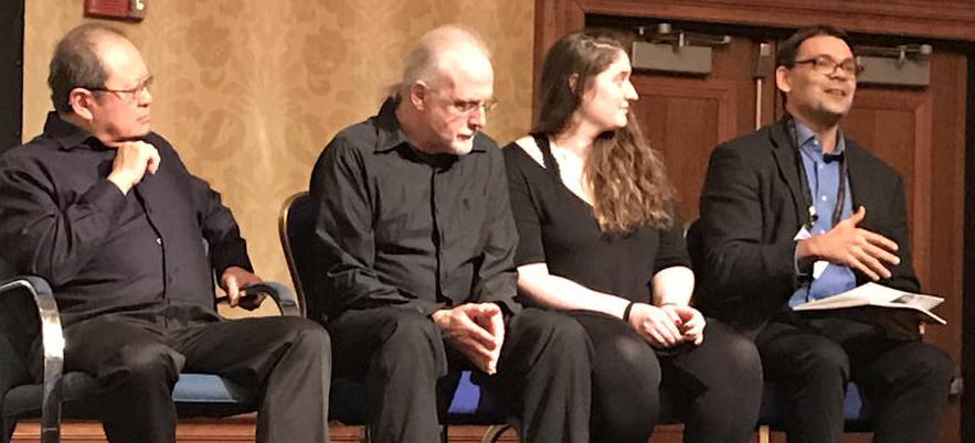 The actors and director of the staged reading with Federation of American Scientists President Charles Ferguson (right).